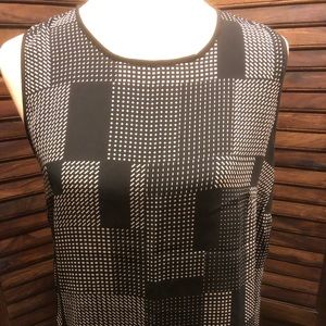 Joan Vass black/white blouse.